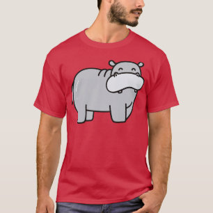 Camiseta Desenho de Portas Hippo Bonito
