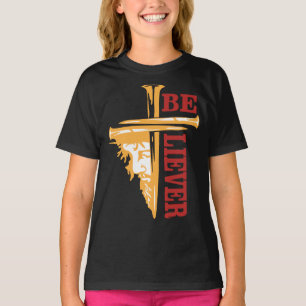 Camiseta Desenho de Prego da Cruz de Jesus – Cristão Podero