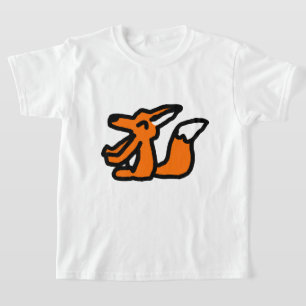 Camiseta Desenho de Raposa Divertida