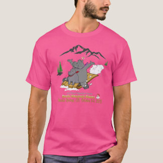 Camiseta Desenho de Reunião WhiteLight Color Hippolotofus 2