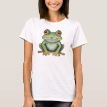 Desenho de sapo com lápis de cor