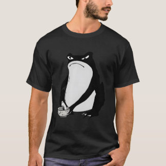 Camiseta Desenho de Sapo Mal-humorado Japonês por Matsumoto