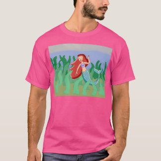 Camiseta Desenho De Sereia Para Mermay