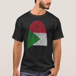 Camiseta Desenho de Sinalizador do Sudão Está no meu dote d