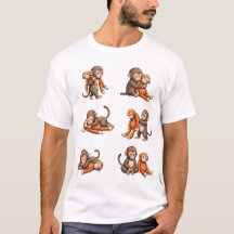 Desenho de Socar o Bebê Macaco
