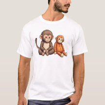 Desenho de socar o bebê macaco