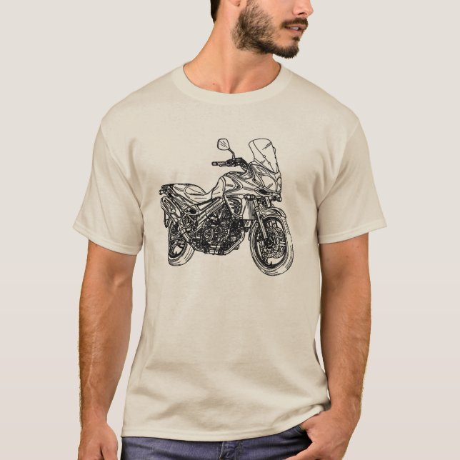 Camiseta Desenho de Sportbike (Frente)