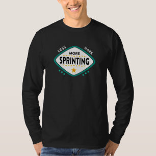 Camiseta Desenho de Sprint para um Velocista
