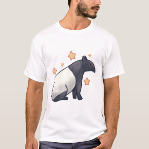 Camiseta Desenho de Tapir Malaio Cugado