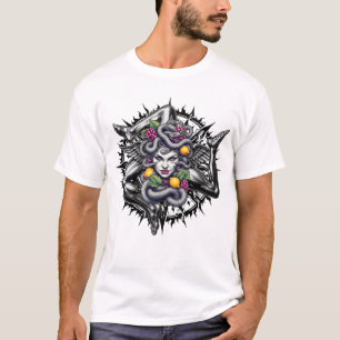 Camiseta Desenho de Tatuagem Siciliano Trinacria