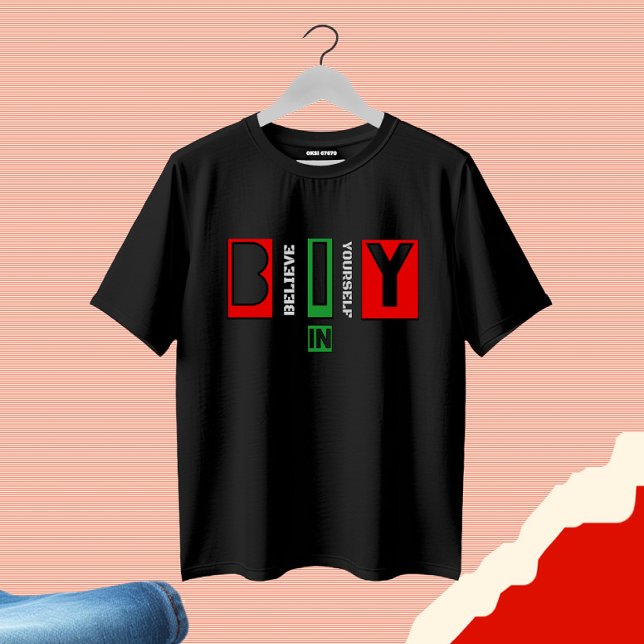 Camiseta desenho de texto motivacional (Criador carregado)