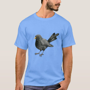 Camiseta Desenho de tinta Blackbird