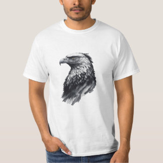 Camiseta Desenho de tinta Cabeça de águia