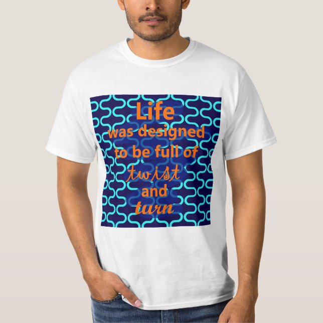 Camiseta Desenho de Torção e Volta da Vida (Frente)