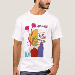 Camiseta Desenho de Trabalho Artístico