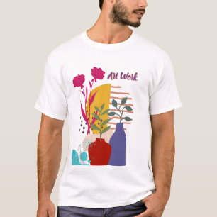 Camiseta Desenho de Trabalho Artístico