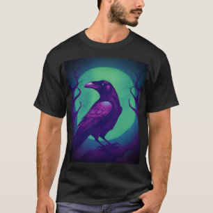 Camiseta Desenho de um pavimento sobre fundo azul brilhante