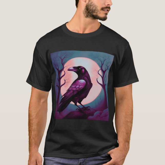 Camiseta Desenho de um pavimento sobre fundo azul de cinza (Frente)
