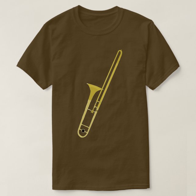 Camiseta Desenho de um Trombone (Frente do Design)