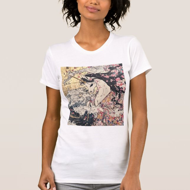 Camiseta desenho de Unicórnio (Frente)