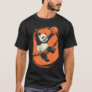 Camiseta Desenho de Urso Panda Esqueleto Amante de Arte Ani