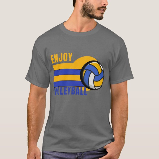 Camiseta Desenho de Volei para Apreciar (Frente)