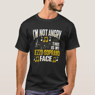 Camiseta Desenho de Voz Meio-Soprano para um Membro do Coro