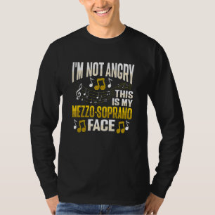 Camiseta Desenho de Voz Meio-Soprano para um Membro do Coro