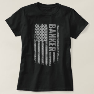 Camiseta Desenho desgastado da bandeira dos EUA para banque