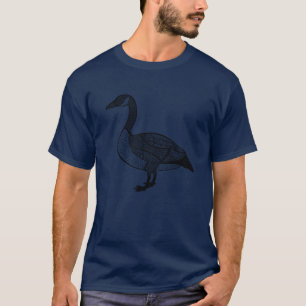 Camiseta Desenho detalhado de pássaros do Canadá