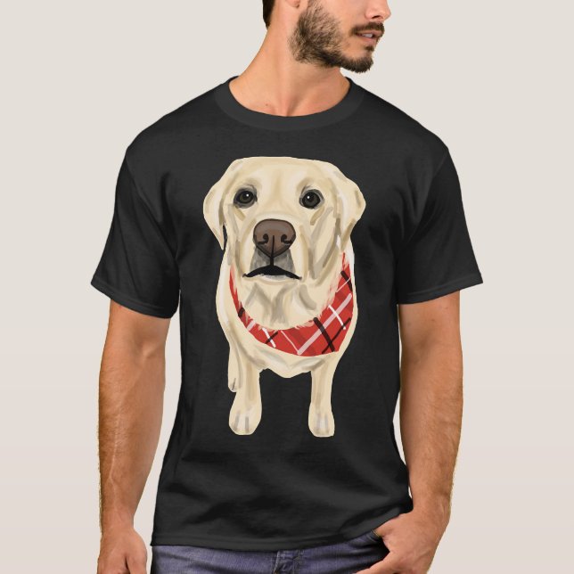 Camiseta Desenho digital do laboratório amarelo (Frente)