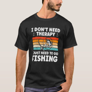 Camiseta Desenho Divertido de Pesca Para Pescador Legal da
