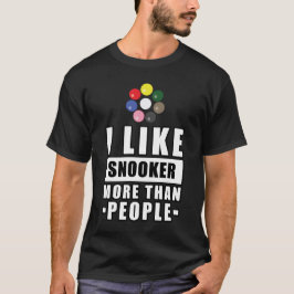 Camiseta Desenho Divertido de Snooker