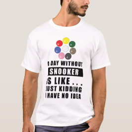 Camiseta Desenho Divertido de Snooker