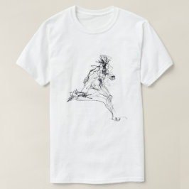 Camiseta Desenho do abstrato Runner