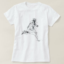 Camiseta Desenho do abstrato Runner