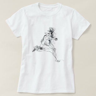 Camiseta Desenho do abstrato Runner