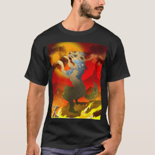 Camiseta Desenho do Cão Asteca dos Mortos