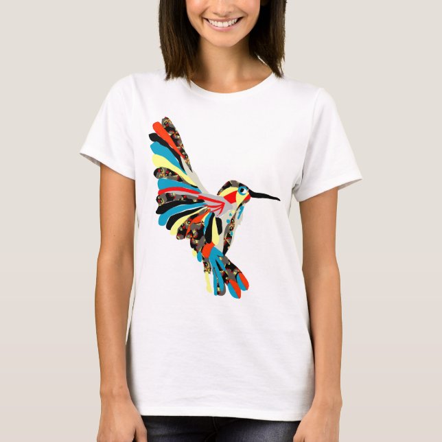 Camiseta desenho do colibri (Frente)