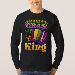Camiseta Desenho do Festival Graphic Mardi Gras King Crown 