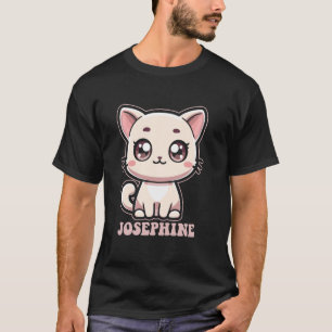 Camiseta Desenho do Gatinho Fofo Josephine para Meninas Nom