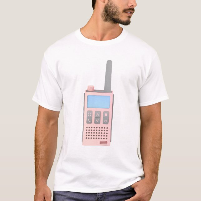Camiseta Desenho do moderno walkie talkie (Frente)