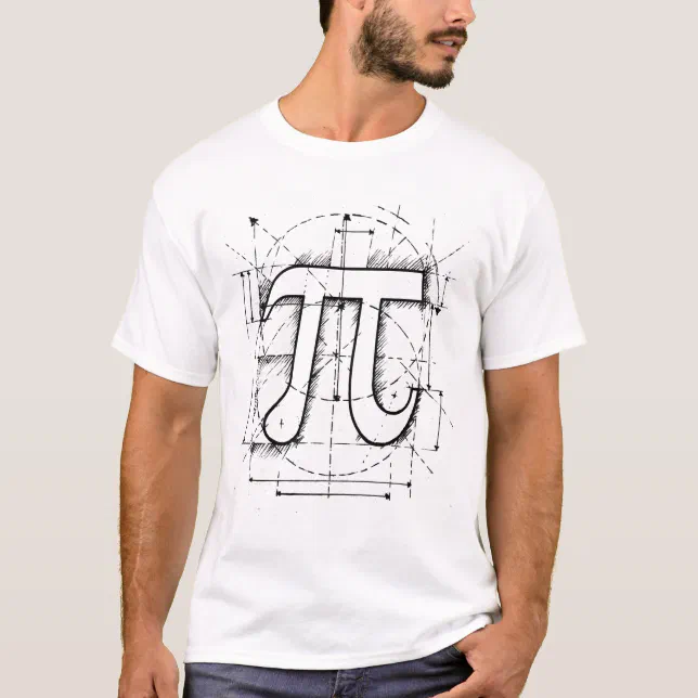 Camiseta Desenho do Número de Pi | Zazzle Brasil