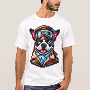 Camiseta Desenho do piloto de Bostie
