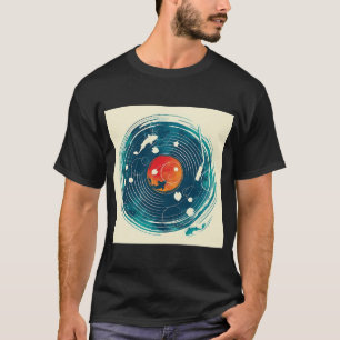 Camiseta Desenho do som de uma água
