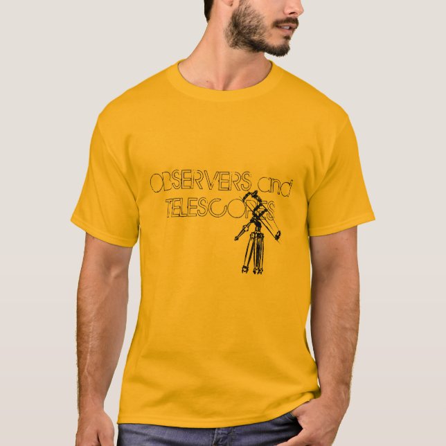 Camiseta Desenho do telescópio (Frente)