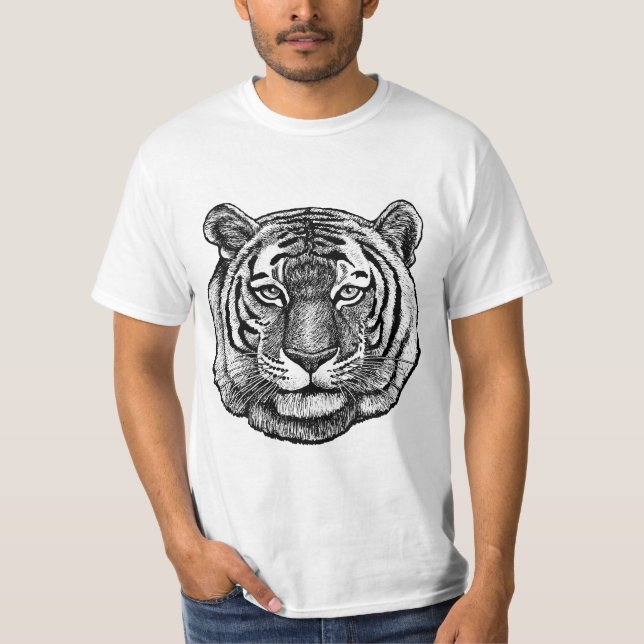 Camiseta Desenho do Tigre (Frente)