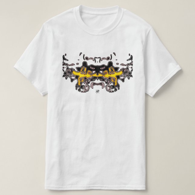 Camiseta Desenho do Tigre (Amarelo 4) (Frente do Design)