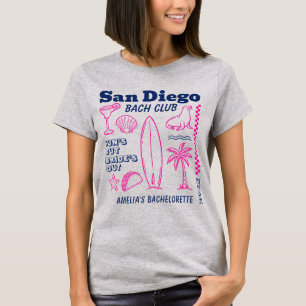 Camiseta Desenho Doodle Festa de Solteira na Praia de San D