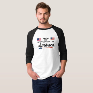 Camiseta Desenho dos Estados Unidos da América